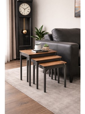 Fami Home | Napoli 3’lü Iç Içe Modern Zigon Sehpa