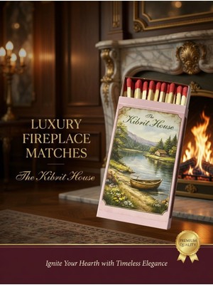 The Kibrit House Kırmızı Renkli Lüks Şömine Kibriti - Dekoratif Mum Yanı Konsept