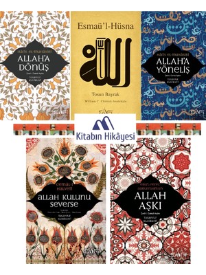 Sufi Kitap Esmaül Hüsna, Allah Aşkı, Allah Kulunu Severse, Allaha Dönüş, Allaha Yöneliş(5kitap)