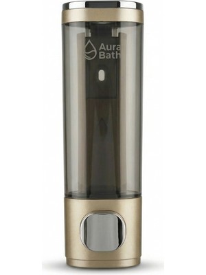 Aura Bath Mutfak ve Banyo Için Duvara Monte Pratik Sıvı Sabun ve Şampuan Dispenseri - Lüks Tasarım - 300ML