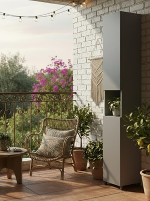 Freehome Premium Mdf Ürün Slim Fit Modo Dolap Uzun Kiler Banyo Mutfak Organizer Düzenleyici Dar Alan