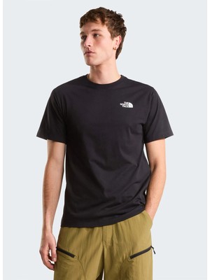 The North Face NF0A8GV2JK31-M Box Celebratıon Tee Siyah Yuvarlak Regular Fit Baskılı Erkek T-Shirt