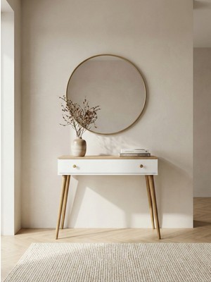 Feyza Design Safir Dresuar Bej - Kapaklı, 81X103 Cm, Suntalam