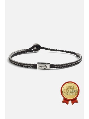 Meks Jewels Gümüş Ipli Çapa Bileklik