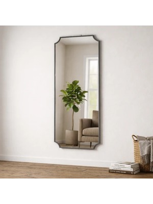 Aypars Atölye Modern Boy Aynası 40X120 cm – Minimalist Gri Çerçeveli Dekoratif Duvar Aynası 2026 Trend