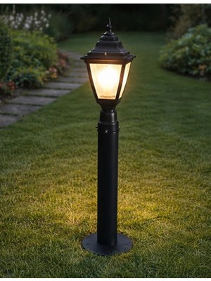 97 cm Kare Direkli Bahçe Armatürü - Bahçe Lambası