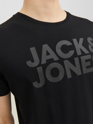 Jack & Jones Jjecorp Logo Tee Ss O-Neck Black Small 12151955-BLS