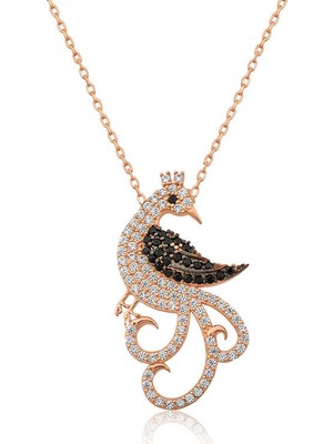 MiraLive ​925 Ayar Gümüş Tavus Kuşu Kadın Gümüş Kolye T4543 (72)