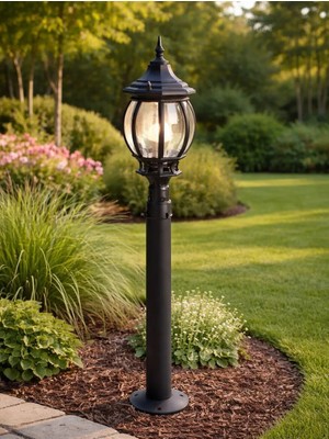 97 cm Sekizgen Direkli Bahçe Armatürü - Bahçe Lambası