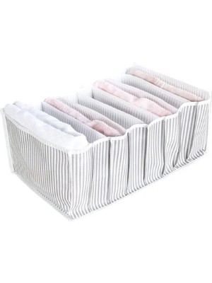 MiraLive Çizgili Akordiyon Organizer L Boy 24X37X18 cm ROYALEKS-EV354