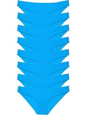 Miray Life 8 Adet Süper Eko Set Likralı Kadın Slip Külot Mavi