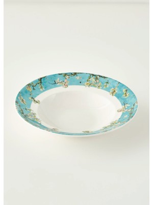 Bella Maison Van Gogh Almond Blossom Porselen Makarna Tabağı Turkuaz (27 Cm)