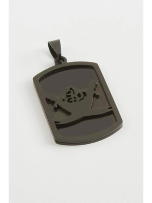 Kuluç Tuğra Çelik Kolye Ucu 2,5*4 cm