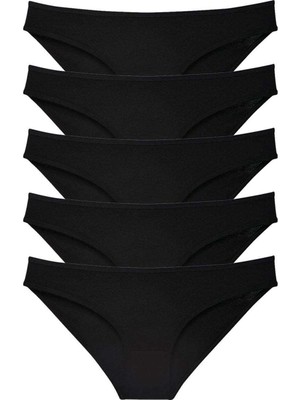 Miray Life 5 Adet Süper Eko Set Likralı Kadın Slip Külot Siyah