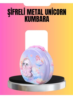 Mey Ithalat® Şifreli Mini Çocuk Kasası Metal Gövde Güvenli Saklama