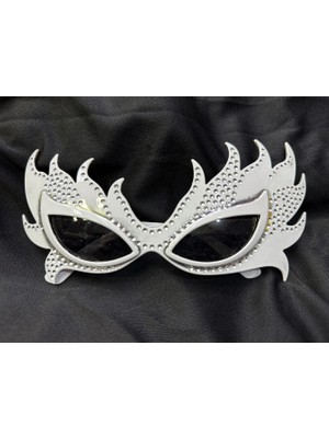 Mey Ithalat® Taşlı Göz Kamaştıran Gecenin Yıldızı Beyaz Parti Alev Gözlük