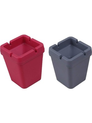 MiraLive Kullan At Kokusuz Kare Ikili Set Küllük Ev/ofis/araç 10X8X8 cm