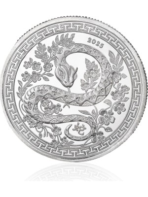 Gekas Kuyumculuk Yılan Figürlü Koleksiyonluk ve Yatırımlık Gümüş Sikke Coin