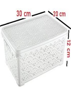 MiraLive Büyük Motifli Kapaklı Kutu ROYALEKS-TİM136