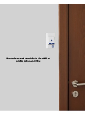 TeknoKapsül Kablosuz Kapı Zili Kolay Kurulumlu Modern Kullanım