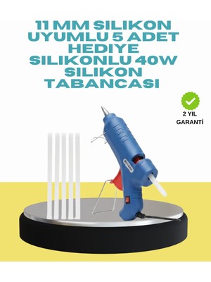 TeknoKapsül 5 Silikon Hediyeli 40W Silikon Tabancası Ev ve Hobi Kullanımı