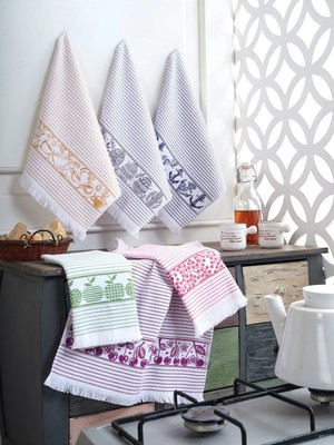 D'niss Home 40*60 %100 Pamuk 6'lı Mutfak Havlusu