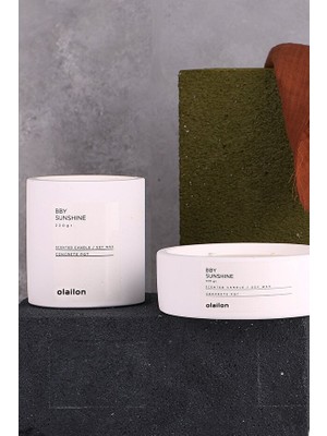 Obbje Odunsu Kokulu Dekoratif Beton Mum Ikili Set – Doğal ve Ferahlatıcı Aromalı