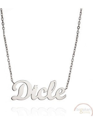 Bigakan 925 Ayar Gümüş Dicle Isimli Kolye