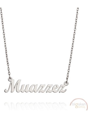 Bigakan 925 Ayar Gümüş Muazzez Isimli Kolye