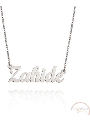 Bigakan 925 Ayar Gümüş Zahide Isimli Kolye