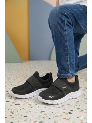 Oksit Meysa Unisex Çocuk Fileli Hafif Spor Ayakkabı - Cırt Cırtlı Ortopedik Tabanlı Günlük Yürüyüş Ayakkabısı