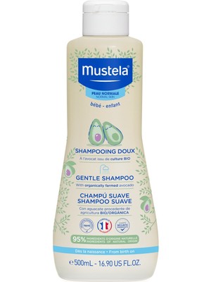 Mustela Papatya Özlü Bebek Şampuan 500 ml Hassas Ciltler İçin Göz Yakmayan Formül