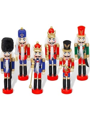 MiraLive Kurşun Asker Ahşap Dekoratif Eşya 13 cm 6 Lı Set