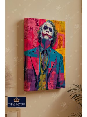 Tablo Royale Renkli Joker Kanvas Tablo - Salon Tablo - Ofis Tablo