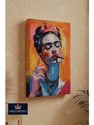 Tablo Royale Pro Içen Kadın Kanvas Tablo - Salon Tablo - Ofis Tablo