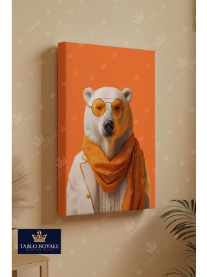 Tablo Royale Karakteristik Kutup Ayısı Kanvas Tablo - Salon Tablo - Ofis Tablo