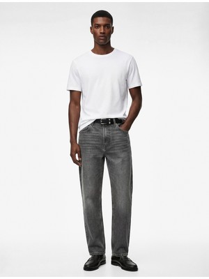 Koton Kısa Kollu Pamuklu Bisiklet Yaka Basic Slim Fit Tişört