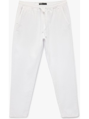 Koton Pamuklu Regular Fit Cepli Beli Bağcıklı Pantolon