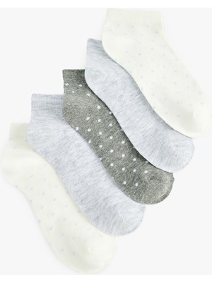 Koton Puantiyeli 5'li Patik Çorap