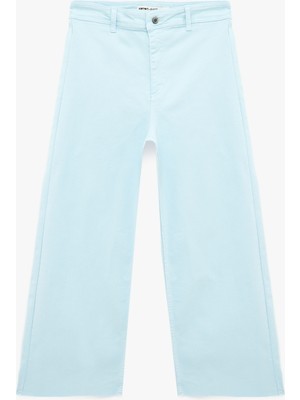 Koton Normal Bel Rahat Kalıp Kesik Paça Jean Pantolon - Culoette Jean