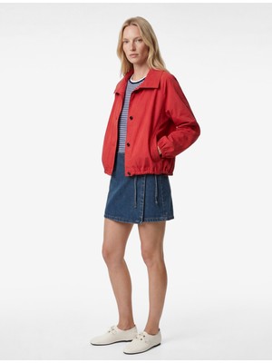 Koton Bağcık Detaylı Pamuklu Mini Denim Şort Etek