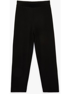 Koton Viskon Karışımlı Beli Lastikli Havuç Pantolon