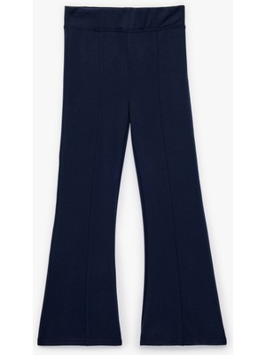 Koton  Viskon Karışımlı Slim Fit Ispanyol Paça Pantolon