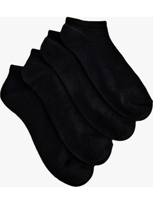 Koton 4'lü Basic Pamuklu Patik Çorap Seti