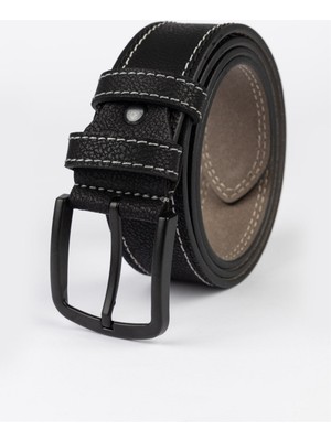 Tudors Erkek 4 cm Siyah Kemer Dayanıklı Yapı ve Modern Stil ile Şık Tasarım