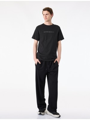 Koton Beli Bağcıklı Cepli Rahat Kalıp Geniş Paça Spor Eşofman Altı