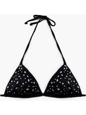 Koton Taş Detaylı Üçgen Bikini Üstü