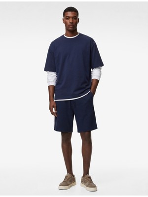 Koton Bürümcük Cepli Mini Beli Bağcıklı Şort