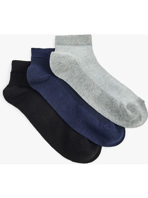 Koton Pamuklu 3'lü Patik Çorap Seti