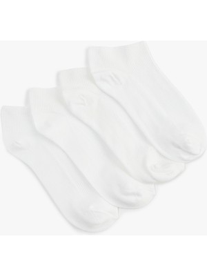 Koton 4'lü Viskon Bambu Patik Çorap Seti